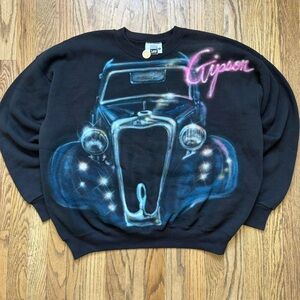 Lee Black Vintage Car Graphic Long Sleeve Tee
